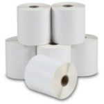 100mmX100mm White Paper Label, 1" Core, 1 Roll - 500pcs