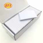 Blank PVC Cards for ID Badge Printers Graphic Quality White Plastic (250 cards/box)